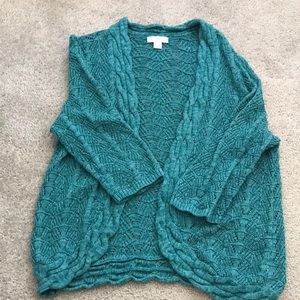 Teal blue sweater
